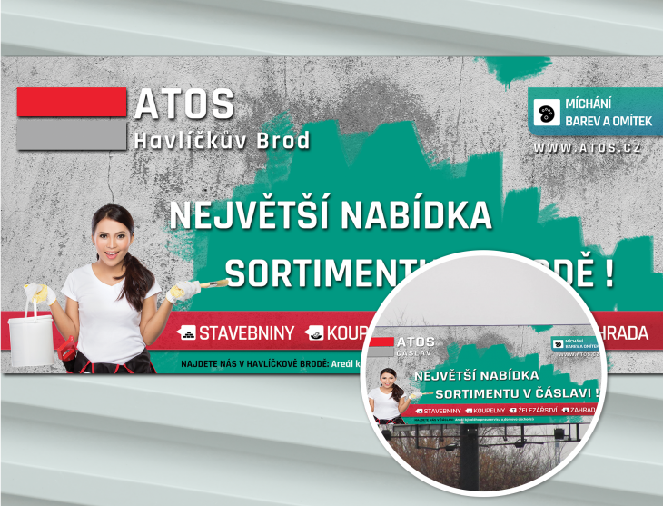 Projekt: Grafický návrh Billboardu ATOS