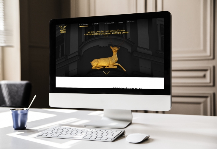 Projekt: Logo a web / dům U Zlatého jelena