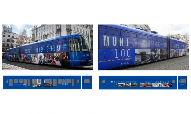 Projekt: Polep tramvaje pro MU