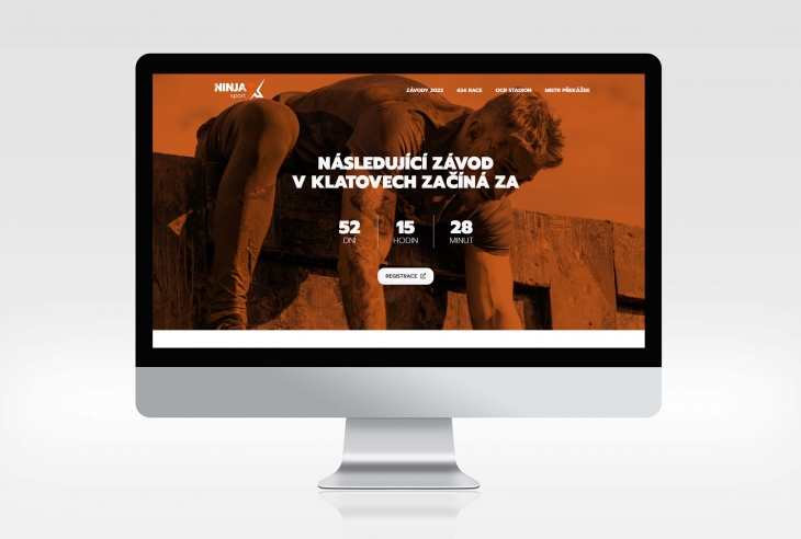 Projekt: Ninja X sport - závodní webdesign