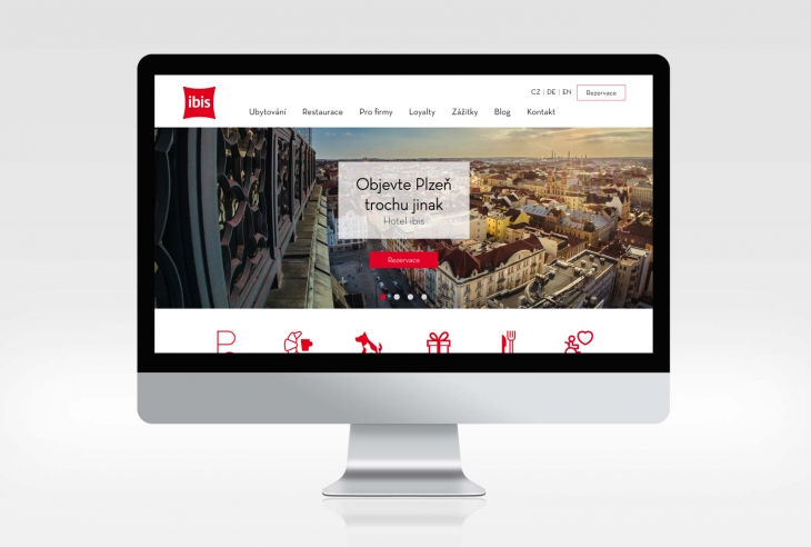 Projekt: Webdesign pro hotel ibis