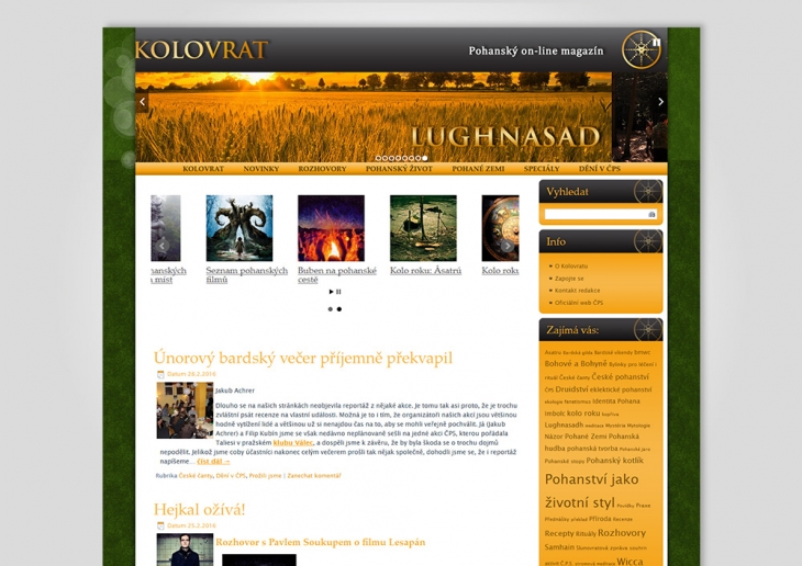 Projekt: online magazín Kolovrat
