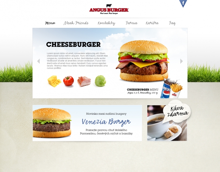 Projekt: Angus Farm - Redesign webu