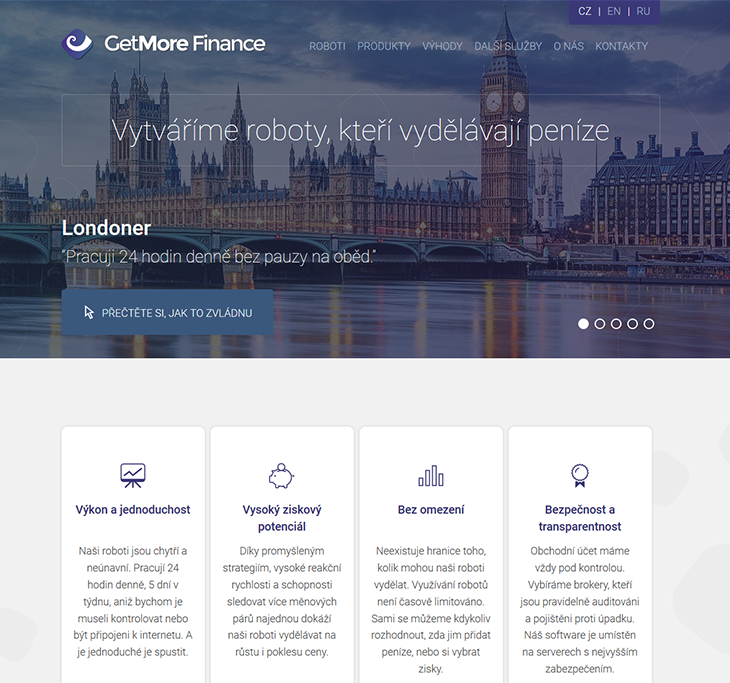 Projekt: GetMore Finance (gmf.cz)