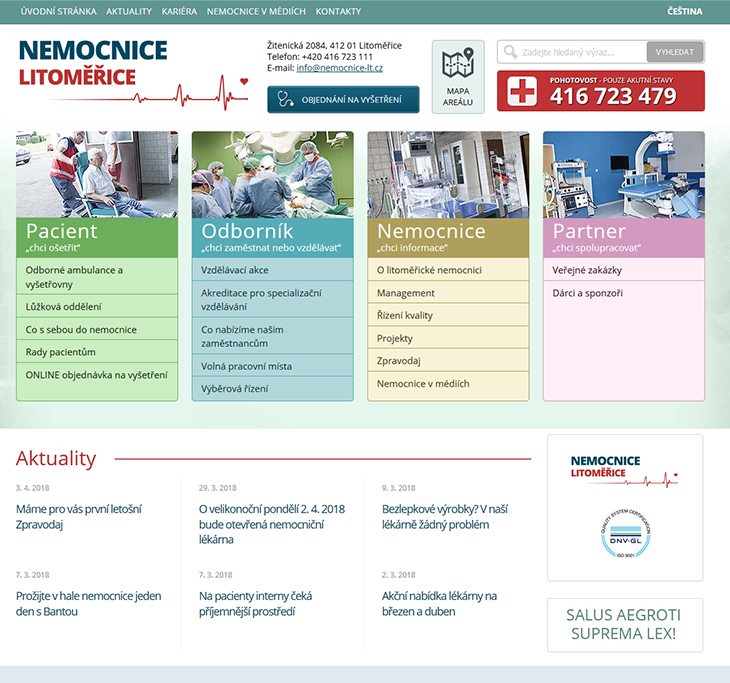 Projekt: Nemocnice Litoměřice (nemocnice-lt.cz)