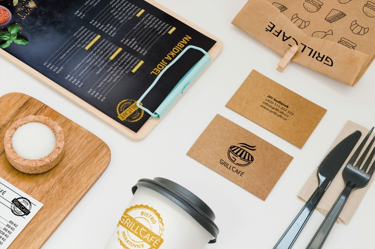 Projekt: Grill Café branding