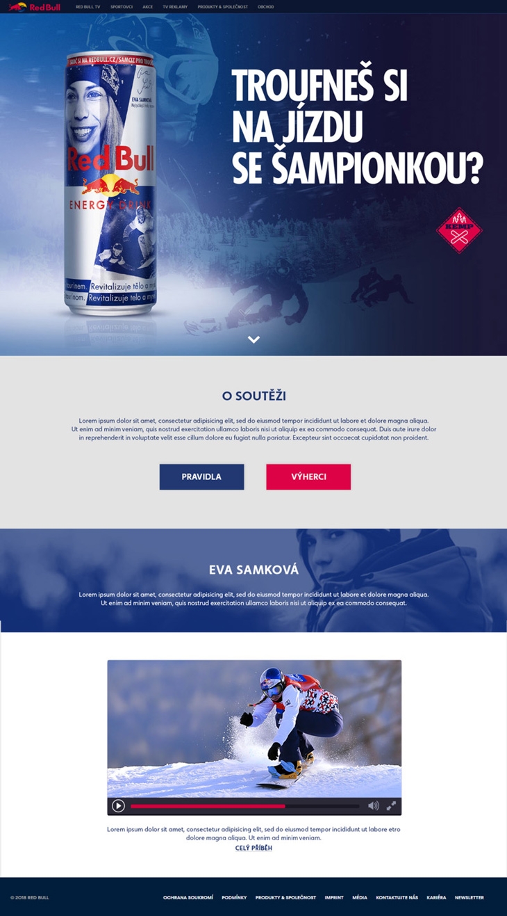 Projekt: Microsite Redbull