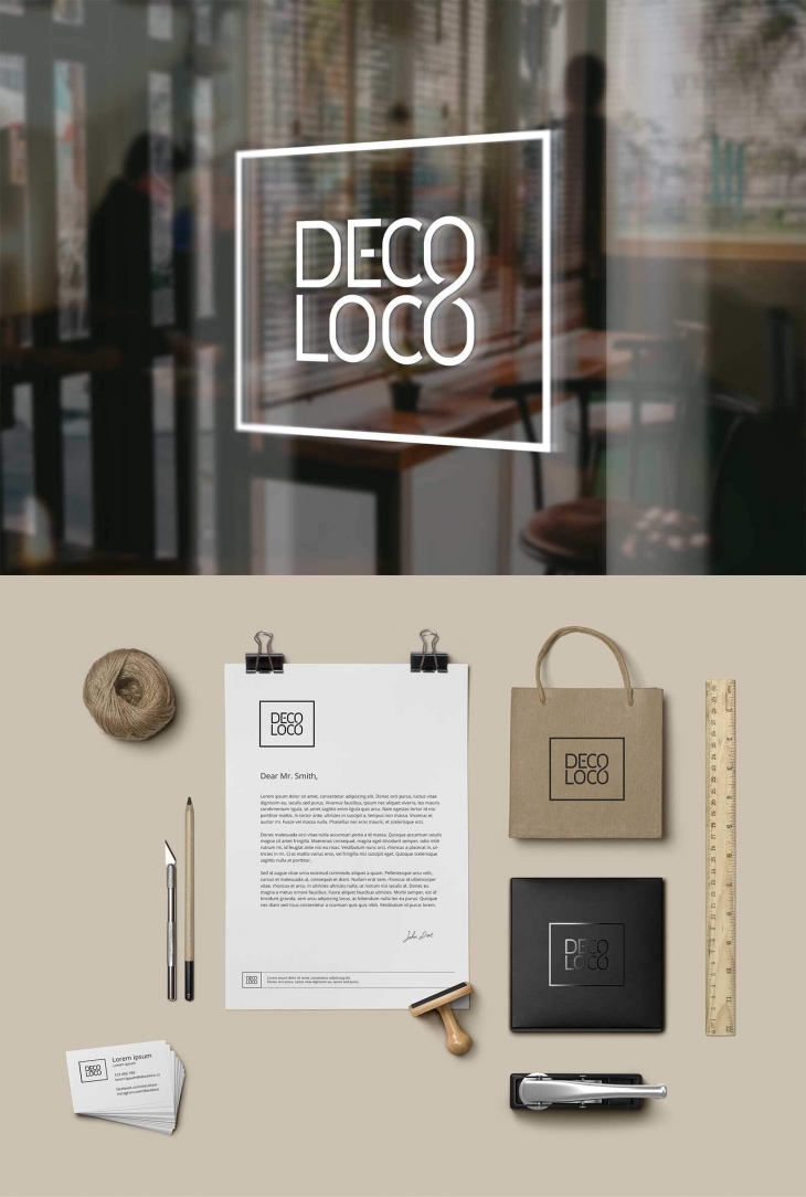 Projekt: logo pro showroom DECO LOCO