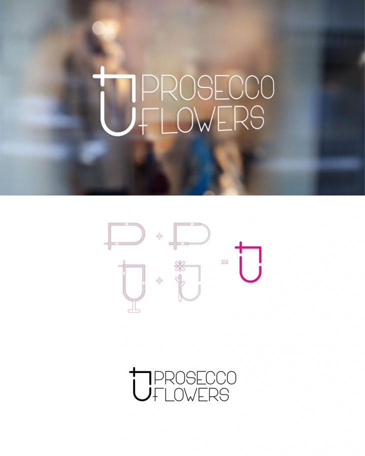 Projekt: Logo pro firmu PROSECCO&FLOWERS