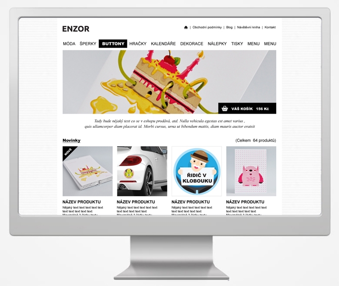 Projekt: Enzor - design shop